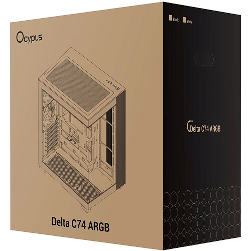 Корпус ATX Miditower Ocypus Delta C74 WH ARGB White