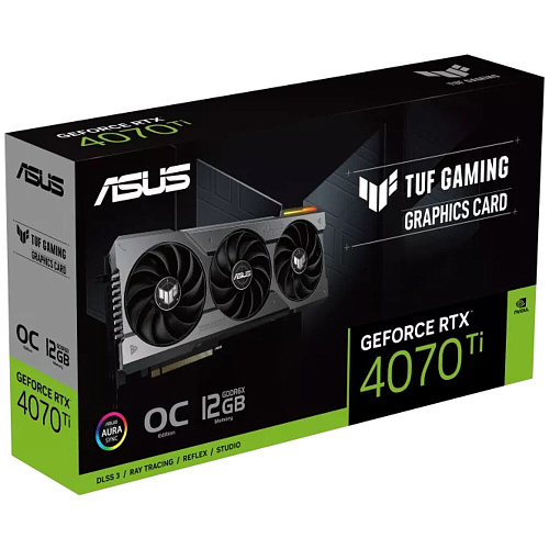 Видеокарта ASUS GeForce RTX 4070 Ti 12288Mb, TUF Gaming 12G (TUF-RTX4070TI-12G-Gaming) 2xHDMI, 3xDP, Ret