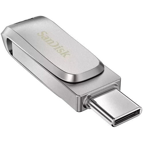 USB Flash накопитель 64GB SanDisk Ultra Dual Drive Luxe (SDDDC4-064G-G46) USB 3.0 + Type C (OTG) Серый