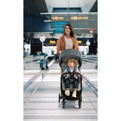 Прогулочная коляска Inglesina Quid 2 Puma Black 2022 (с накидкой на ноги)