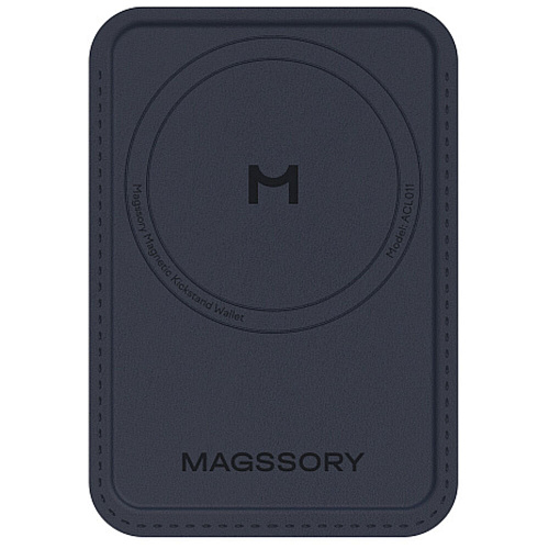 Чехол-кардхолдер Magssory Duo Magnetic Kickstand Wallet ACL011 с Magsafe Blue