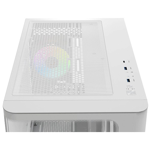 Корпус ATX Miditower Ocypus Iota C70 WH Curve ARGB Digital White