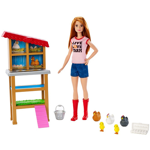 Кукла Mattel Barbie из серии "Кем быть?" DHB63/FXP15 Птичница