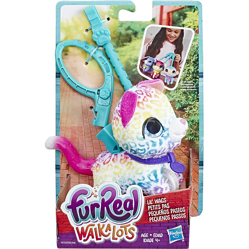 Интерактивная игрушка Hasbro FurReal Friends Маленький питомец на поводке E3503/E4776 Леопард