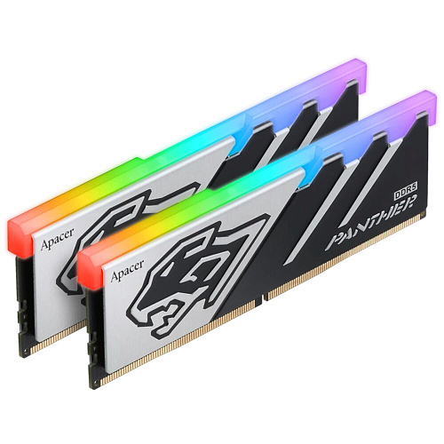 Модуль памяти DIMM 32Gb 2х16Gb DDR5 PC48000 6000MHz Apacer Panther RGB Grey (AH5U32G60C6229BAA-2)