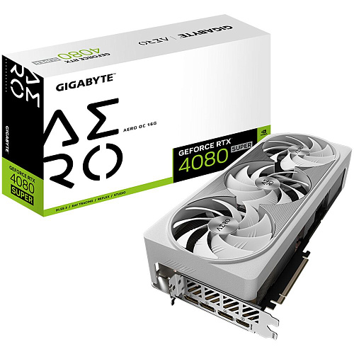 Видеокарта Gigabyte GeForce RTX 4080 Super 16384Mb, Aero OC 16 Gb (GV-N408SAERO OC-16GD) 1xHDMI, 3xDP, Ret
