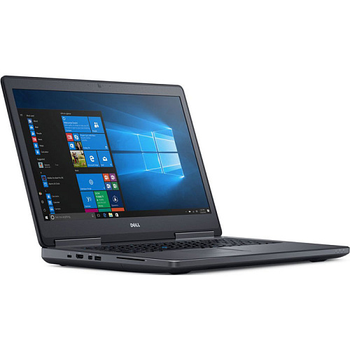 Ноутбук Dell Precision 7720 Core i7 6820HQ/16Gb/2Tb+256Gb SSD/NV Quadro M1200 4Gb/17.3" FullHD/FPR/Win7 Pro+Win10 Pro