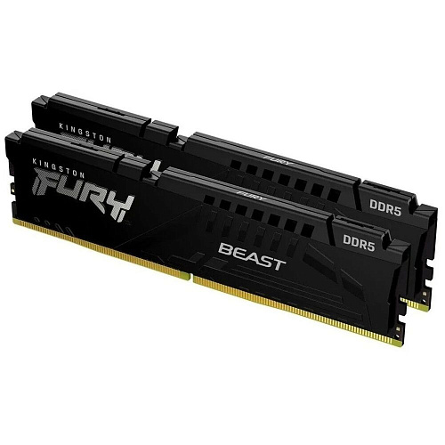Модуль памяти DIMM 32Gb 2х16Gb DDR5 PC48000 6000MHz Kingston Fury Beast Black EXPO (KF560C36BBE2K2-32)