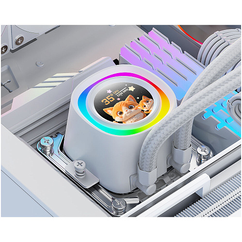 Система водяного охлаждения ID-Cooling FX360 LCD White ARGB 1150/1155/S1156/1151/1200/1700/1851, AM4/AM5