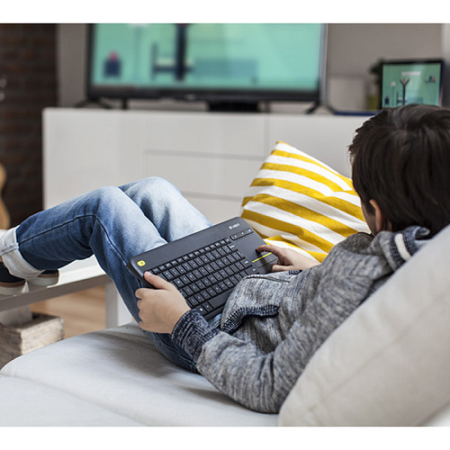 Клавиатура Logitech K400 Plus Wireless Touch Keyboard White USB