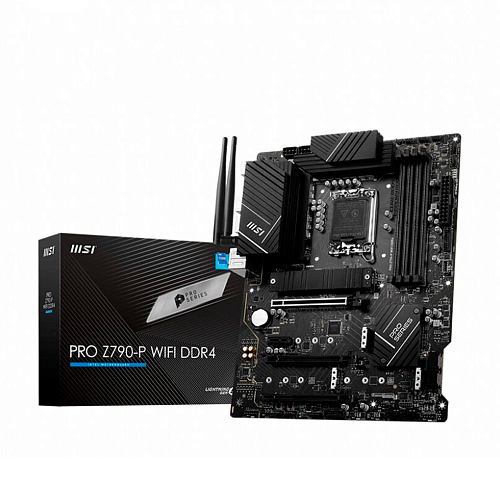 Материнская плата MSI Pro Z790-P WiFi DDR4 Z790 Socket-1700 4xDDR4, 6xSATA3, RAID, 4хM.2, 3xPCI-E16x, 3xUSB3.2, 1xUSB3.2 Type C, DP, HDMI, WiFi, 2.5Glan, ATX