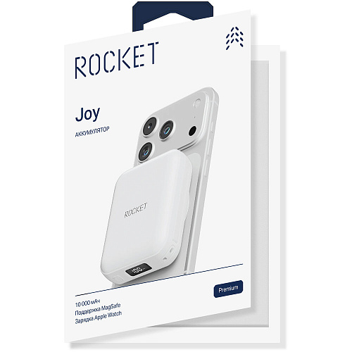 Внешний аккумулятор Rocket Joy MagSafe 10000mAh White