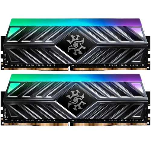 Модуль памяти DIMM 32Gb 2х16Gb DDR4 PC25600 3200MHz ADATA XPG Spectrix D41 RGB Grey (AX4U3200316G16-DT41)