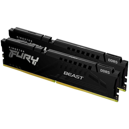 Модуль памяти DIMM 64Gb 2х32Gb DDR5 PC48000 6000MHz Kingston Fury Beast Black EXPO (KF560C36BBE2K2-64)