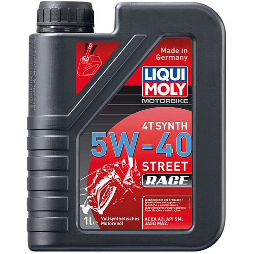 Масло моторное Motorbike 4T Synth Street Race 5W-40 Liqui Moly 2592 1л
