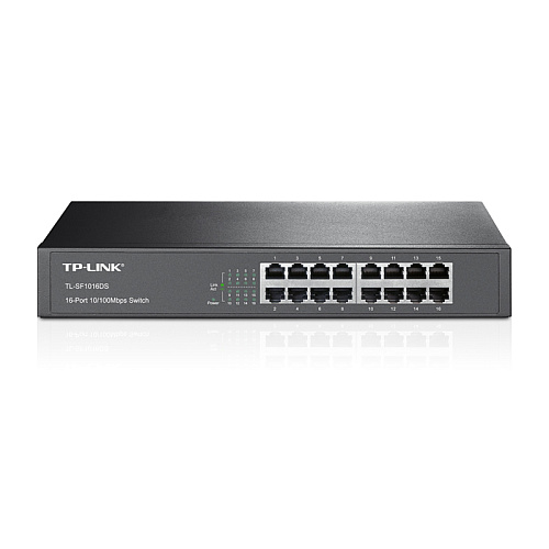 Коммутатор TP-LINK TL-SF1016DS неуправляемый 10/100Мбит/с