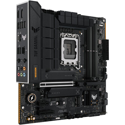 Материнская плата ASUS TUF Gaming B760M-Plus WiFi II B760 Socket-1700 4xDDR5, 4xSATA3, RAID, 3xM.2, 2xPCI-E16x, 3xUSB3.2, 1xUSB3.2 Type C, DP, HDMI, WiFi, 2.5Glan, mATX