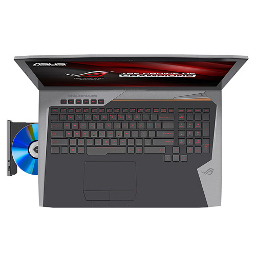Ноутбук Asus ROG G752VT Core i7 6700HQ/8Gb/2Tb/NV GTX970M 3Gb/17.3"/DVD/Win10 Silver