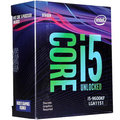 Процессор Intel Core i5-9600KF, 3.7ГГц, (Turbo 4.6ГГц), 6-ядерный, L3 9МБ, LGA1151v2, BOX