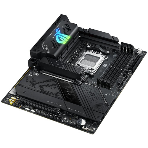 Материнская плата ASUS ROG Strix X870-F Gaming WiFi X870 Socket AM5 4xDDR5, 2xSATA3, RAID, 4xM.2, 2xPCI-E16x, 9xUSB3.2, 3xUSB3.2 Type C, DP, HDMI, WiFi, 2.5Glan, ATX