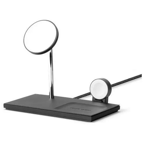 Беспроводная зарядная панель 3 в 1 Для IPhone, Apple Watch, Airpods Native Union Snap Magnetic 3-IN-1 15W Black УЦЕНКА