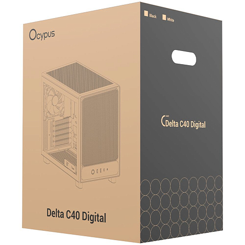 Корпус MicroATX Miditower Ocypus Delta C40 BK Digital Black
