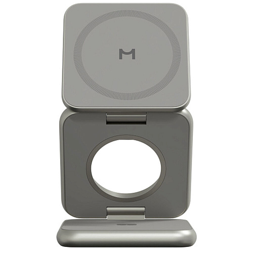 Беспроводная зарядная панель 3 в 1 Magssory Fold Pro WCH063 Qi2 Titanium