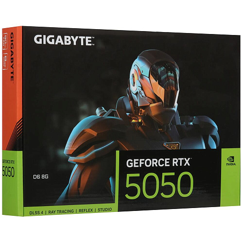 Видеокарта Gigabyte GeForce RTX 5050 8192Mb, D6 8G (GV-N5050D6-8GD) 2xHDMI, 2xDP, Ret