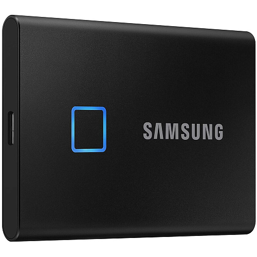 Внешний SSD-накопитель 1Tb Samsung T7 Touch MU-PC1T0K/WW (SSD) USB 3.2 Type C Черный УЦЕНКА