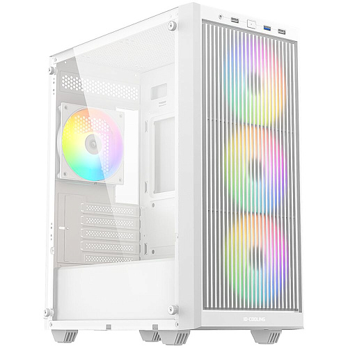 Корпус MicroATX Miditower ID-Cooling Ware 300 ARGB Wh White