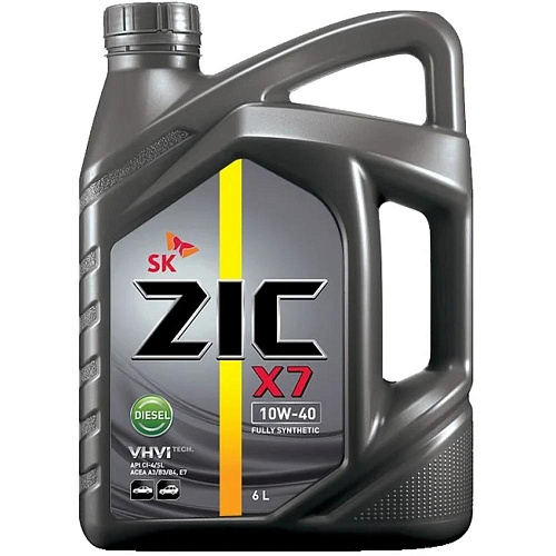 Масло моторное ZIC X7 DIESEL 10W-40 6 л