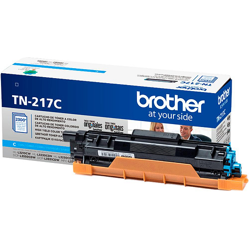 Картридж Brother TN-217C Cyan для MFCL3770CDW/DCPL3550CDW/HLL3230CDW (2300стр)