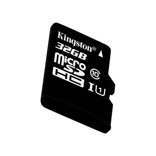 Micro SecureDigital 32Gb HC Kingston UHS-1 (Class 10) (SDC10G2/32GB) + SD адаптер