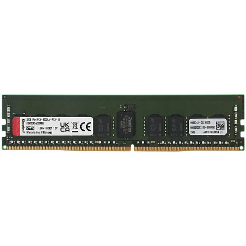 Модуль памяти Kingston 32GB 3200MHz DDR4 RDIMM ECC Reg CL22 1Rx4 Micron F Rambus