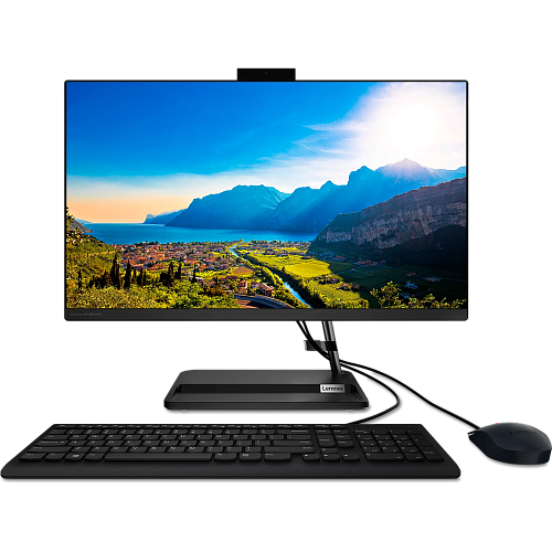 Моноблок Lenovo IdeaCentre 3 24ALC6 24" FullHD AMD Ryzen 5 5500U/4Gb/256Gb SSD/DVD±RW/Kb+m/DOS Black