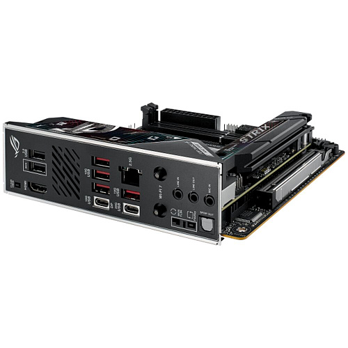 Материнская плата ASUS ROG Strix B850-I Gaming WiFi B850 Socket AM5 2xDDR5, 2xSATA3, RAID, 2xM.2, 1xPCI-E16x, 4xUSB3.2, 2xUSB3.2 Type C, HDMI, Wi-Fi, 2.5Glan, mini-ITX