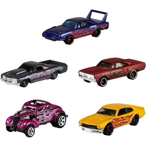 Mattel Hot Wheels 1806/GHP60 Подарочный набор из 5 машинок (HW Flames)