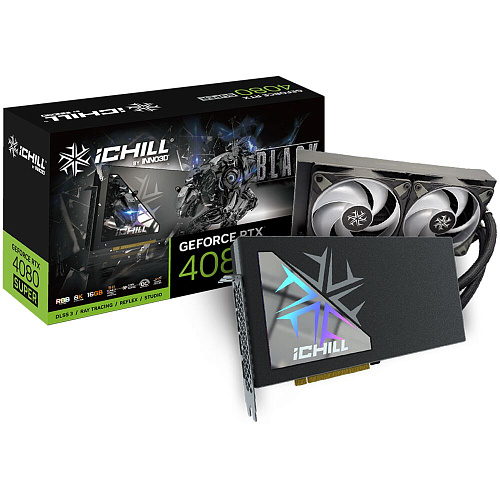Видеокарта Inno3D GeForce RTX 4080 Super 16384Mb, IChill Black 16 Gb (C408SB-166XX-18700006) 1xHDMI, 3xDP, Ret
