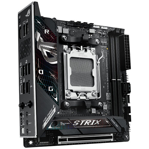 Материнская плата ASUS ROG Strix B850-I Gaming WiFi B850 Socket AM5 2xDDR5, 2xSATA3, RAID, 2xM.2, 1xPCI-E16x, 4xUSB3.2, 2xUSB3.2 Type C, HDMI, Wi-Fi, 2.5Glan, mini-ITX