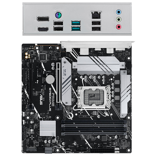 Материнская плата ASUS Prime B760M-Plus B760 Socket-1700 4xDDR5, 4xSATA3, RAID, 2xM.2, 2xPCI-E16x, 2xUSB3.2, DP, HDMI, 2.5Glan, mATX