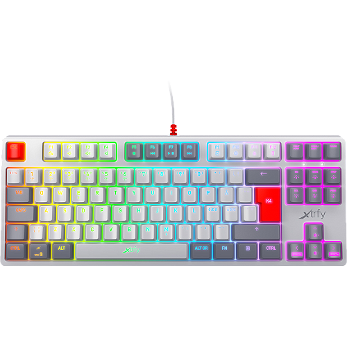Клавиатура Xtrfy K4 RGB Tenkeyless Retro