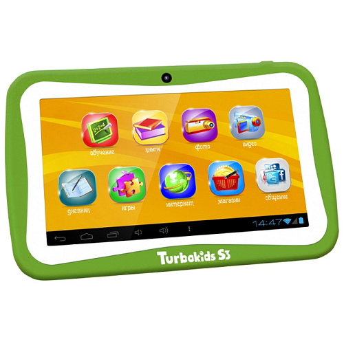 Планшет для детей TurboPad TurboKids S3 Cortex A9 1,0Ггц/1Гб/8Гб/7" 1024*600/WiFi/Android 4.2/зеленый