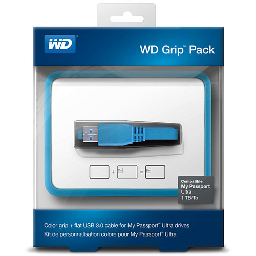 Бампер для жесткого диска 2.5" WD WDBZBY0000NBL-EASN Голубой + кабель USB 3.0