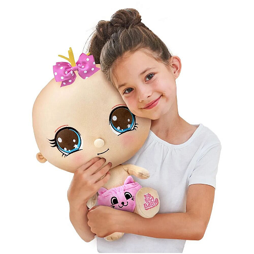 Игрушка сюрприз BIG BIG BABY Мягконабивная интерактивная кукла в шаре с аксессуарами