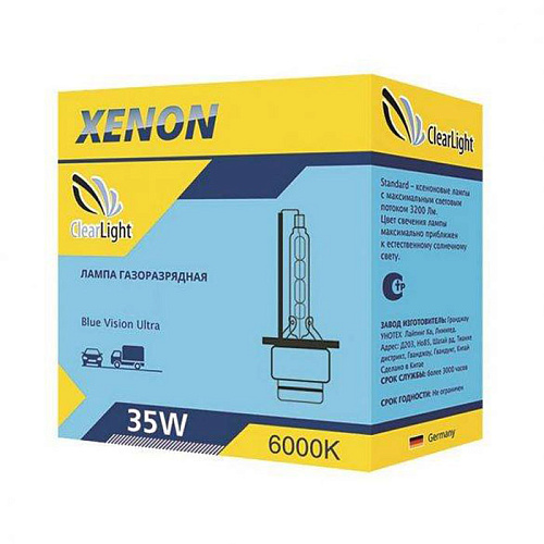Автомобильная лампа Clearlight D2S 6000K - 1шт