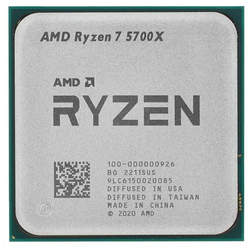 Процессор AMD Ryzen 7 5700X, 3.4ГГц, (Turbo 4.6ГГц), 8-ядерный, L3 32МБ, Сокет AM4, OEM УЦЕНКА