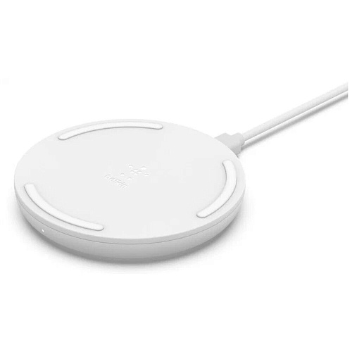 Беспроводная зарядная панель Belkin WIA001vfBK 15Вт + адаптер White