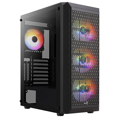 Корпус ATX Miditower AeroCool Beam-G-BK-v2 Black