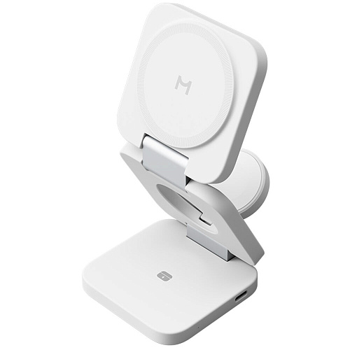 Беспроводная зарядная панель 3 в 1 Для IPhone, Apple Watch, Airpods Magssory Flex WCH013 22W White