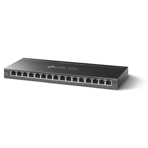 Коммутатор TP-LINK TL-SG116P  неуправляемый 16x1000BASE-T, metal case PoE+